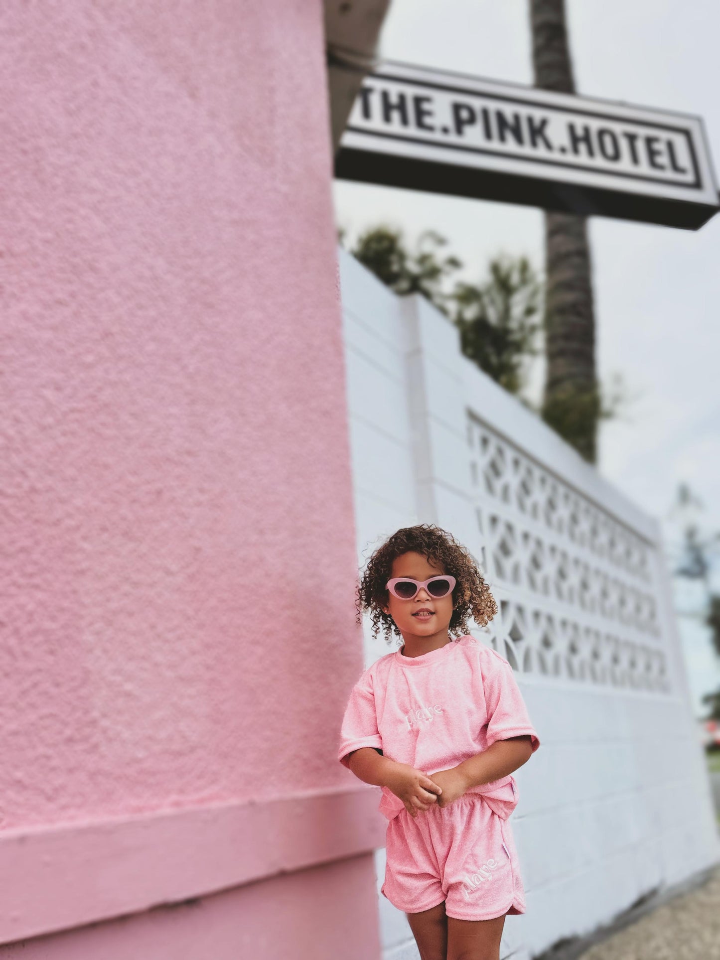 vacay terry short - pink villa