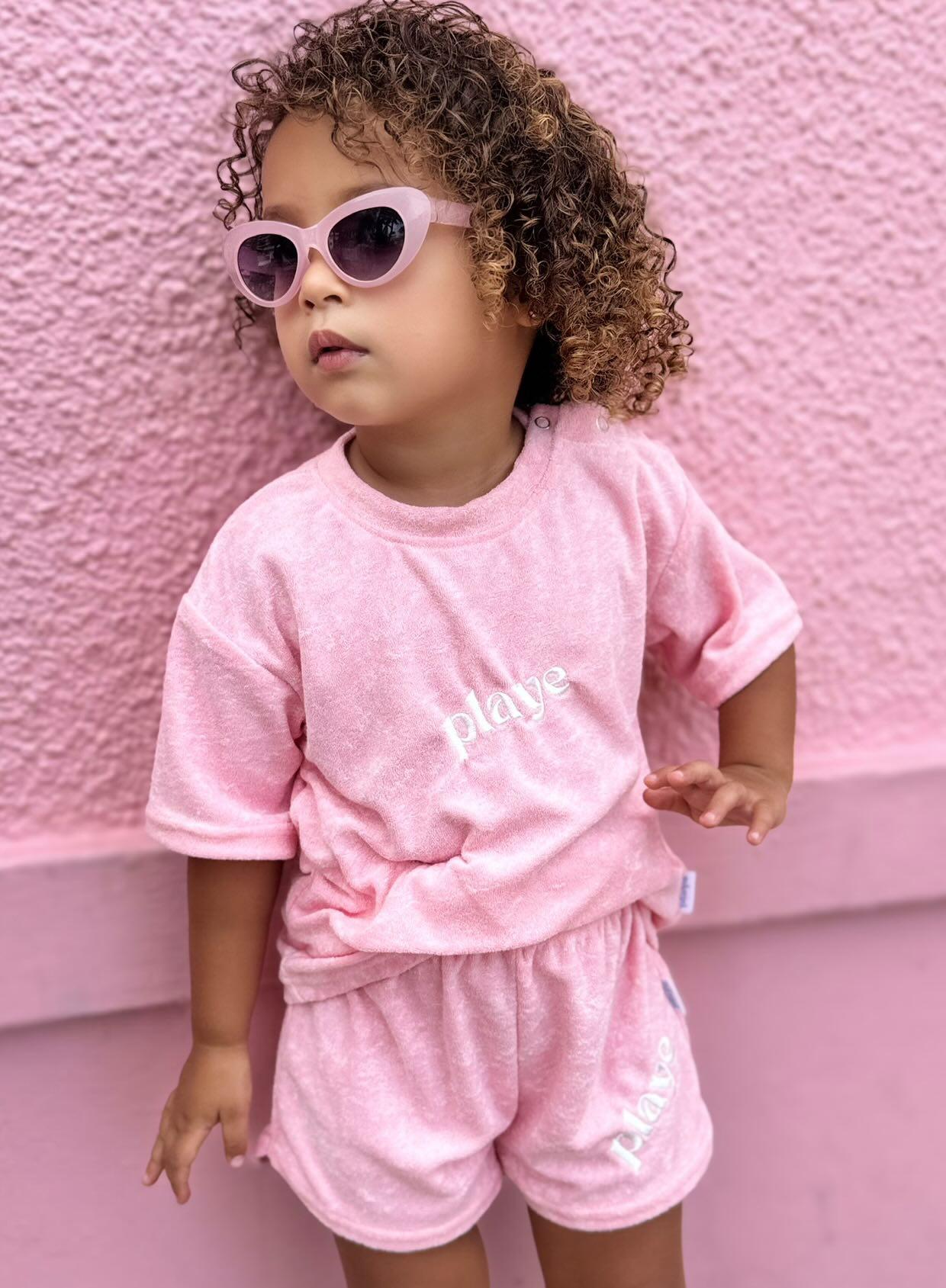 vacay terry short - pink villa
