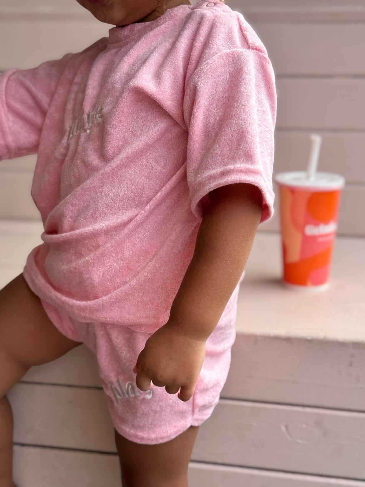 vacay terry short - pink villa