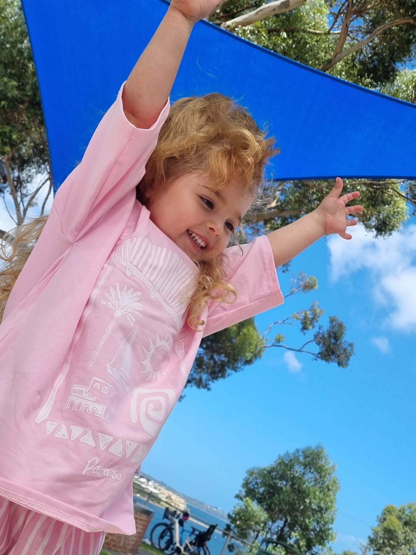 paraiso oversized tee - majorca sun