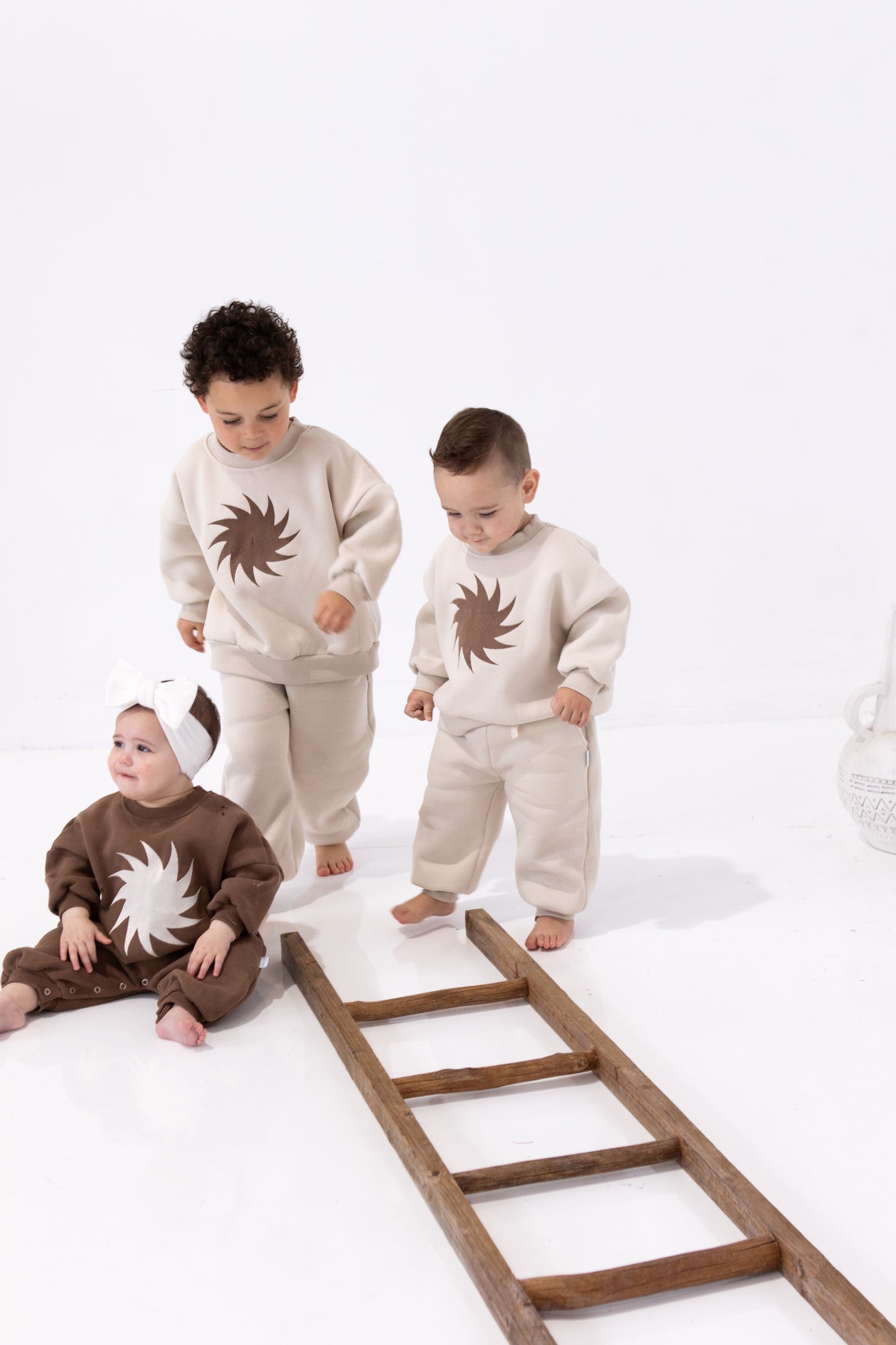 sunglow lounge romper - cedar