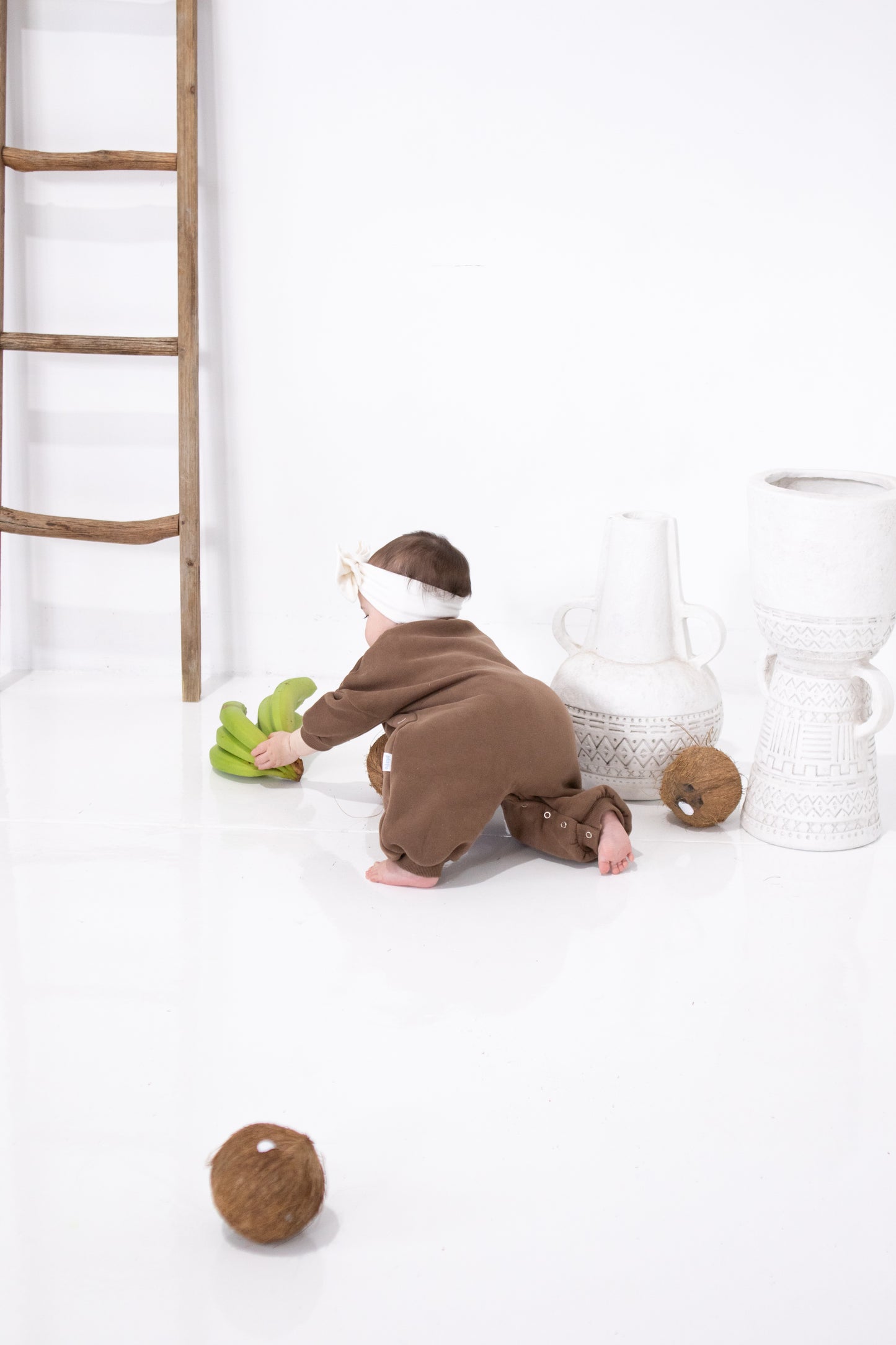 sunglow lounge romper - cedar