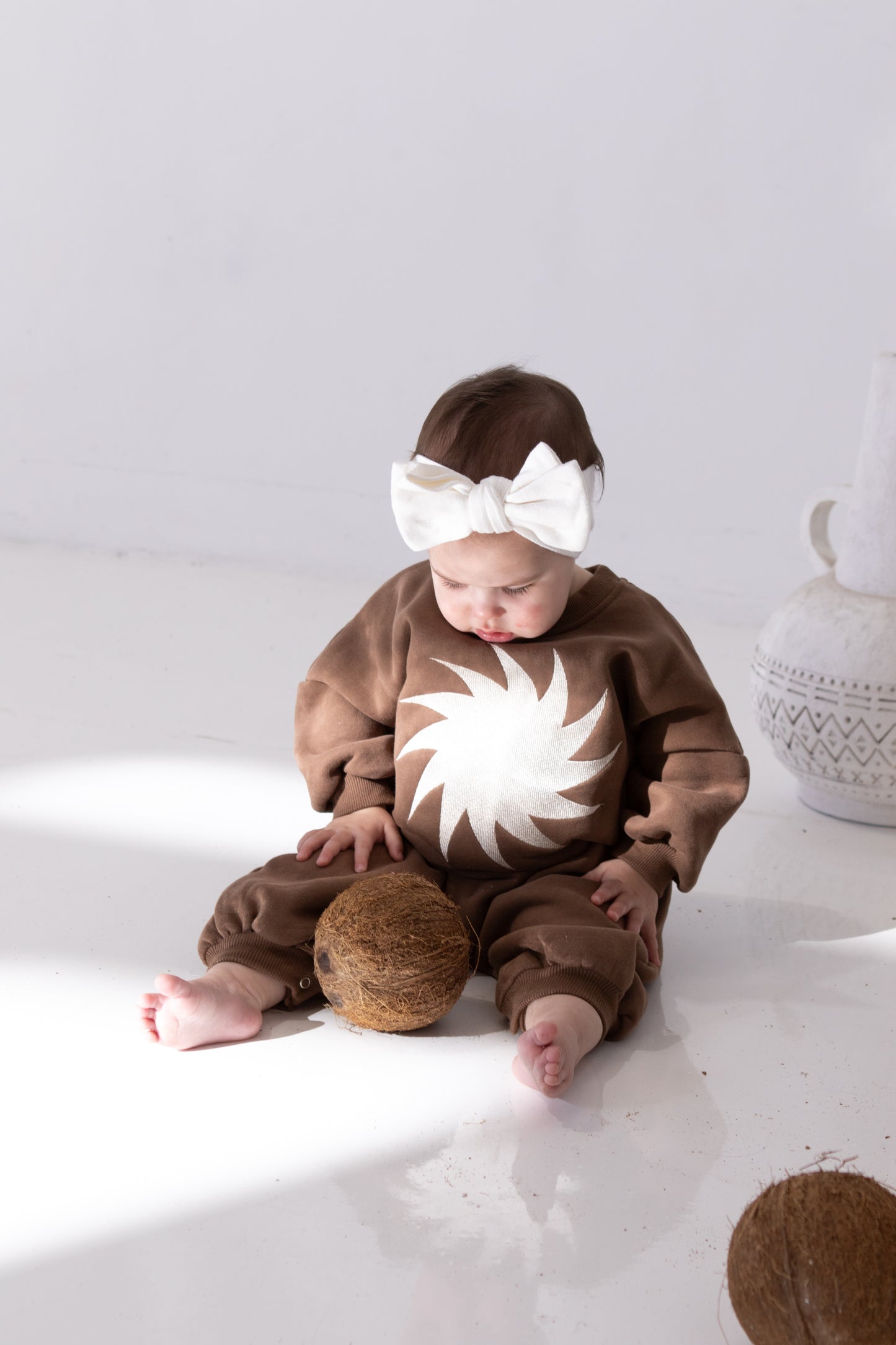 sunglow lounge romper - cedar