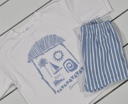paraiso oversized tee - ibiza waters