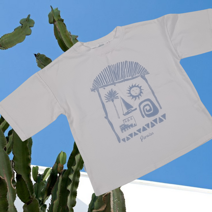 paraiso oversized tee - ibiza waters